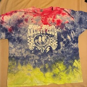 Tie-Dye Shirt Mile High Anxiety Club